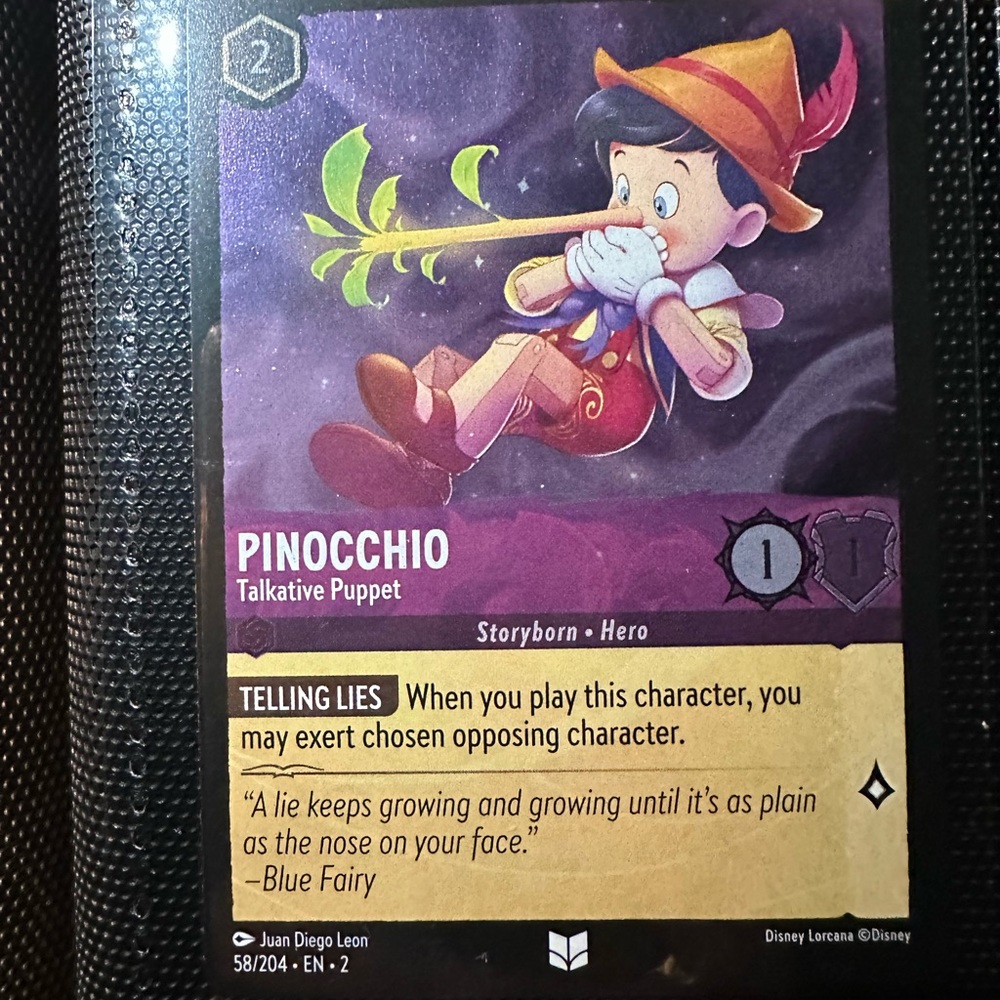 Pinocchio FOIL - Disney Lorcana Trading Card TCG